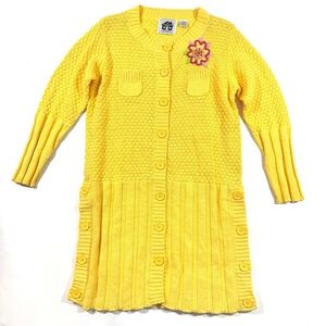 Storybook Knits Cardigan Sweater Long Sunshine Bouquet Flower